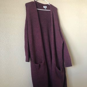 Plus-size Longline cardigan